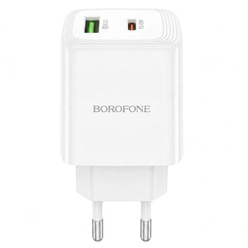 Зарядное устройство от сети Borofone 45W BN30 USB/USB-C, белый