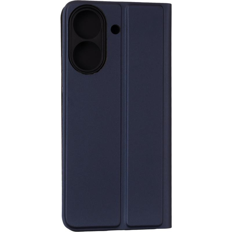 Чехол-книжка для Xiaomi Redmi 13C Smooth Case бордово-красная