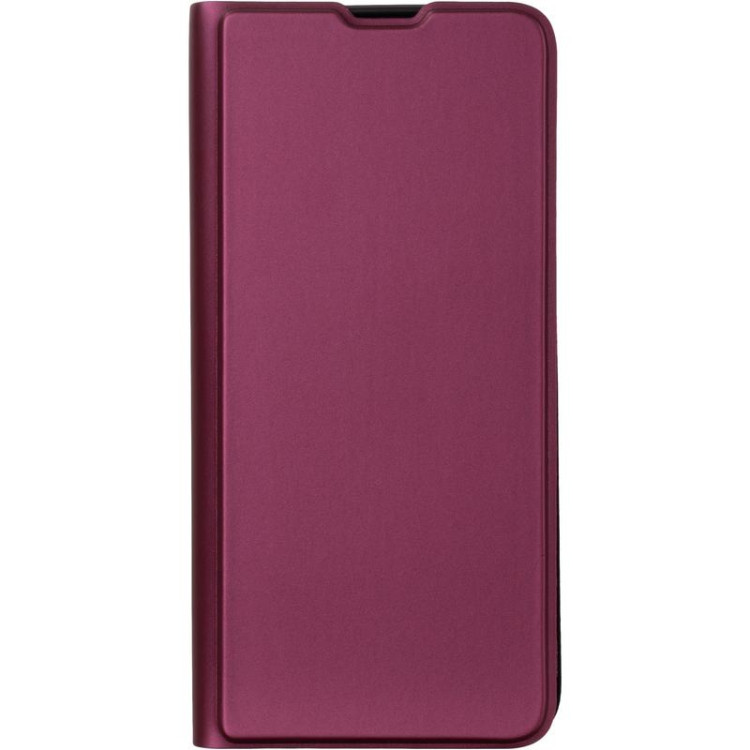 Чехол-книжка для Xiaomi Redmi 13C Smooth Case бордово-красная