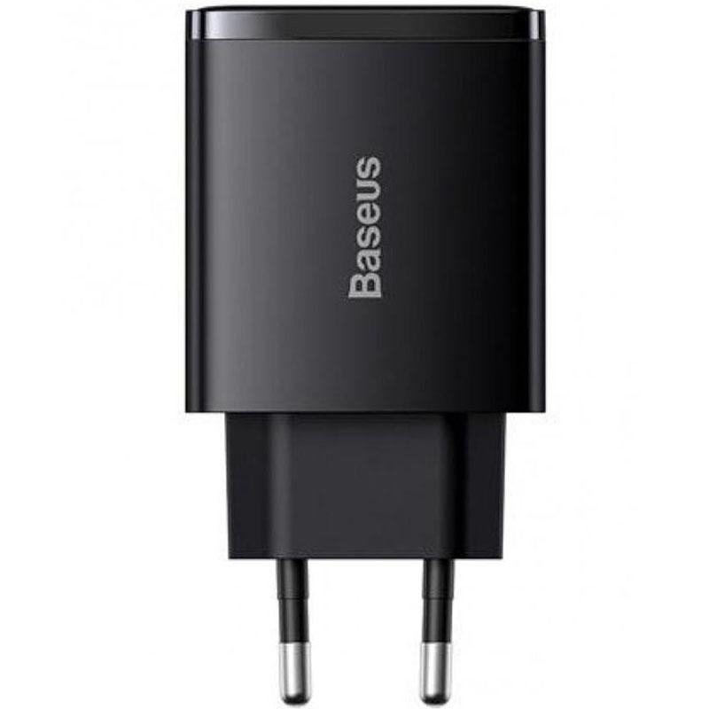 Сетевое зарядное устройство 2USB + Type-C Baseus Compact 30W