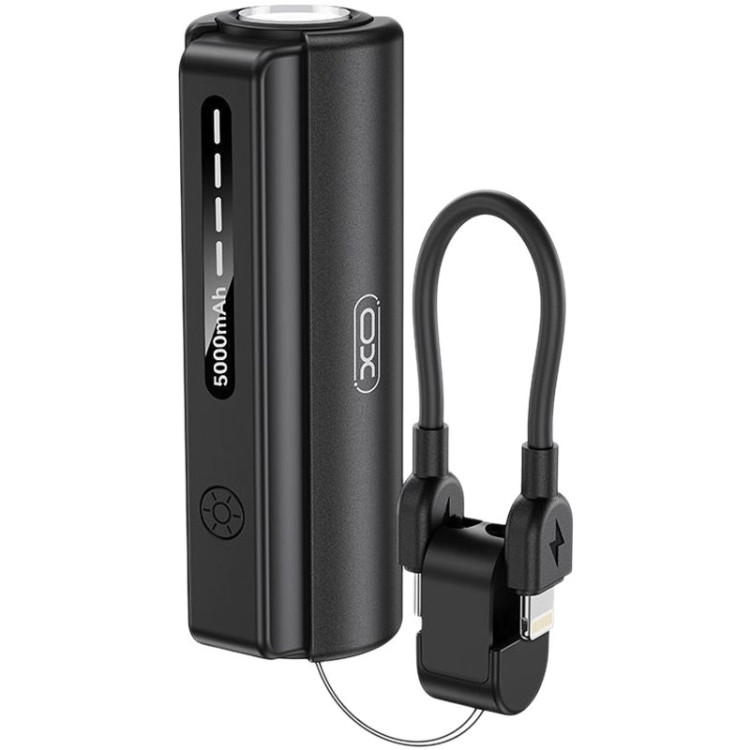 Портативный аккумулятор XO PR281 5000 мАч для iPhone с фонариком