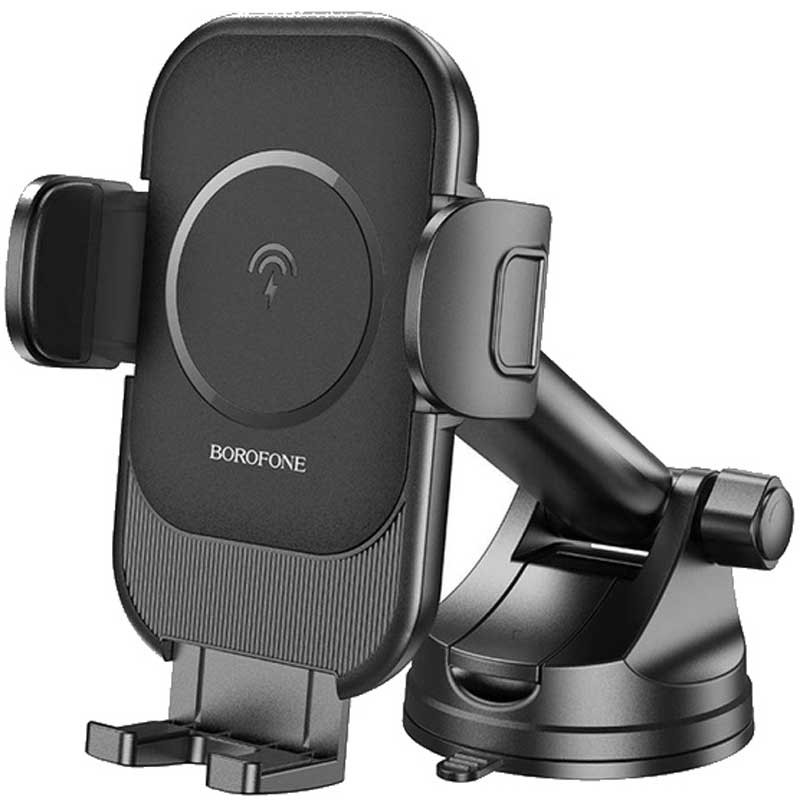 Держатель Borofone BH203 Blue Charm с беспроводной зарядкой 15W